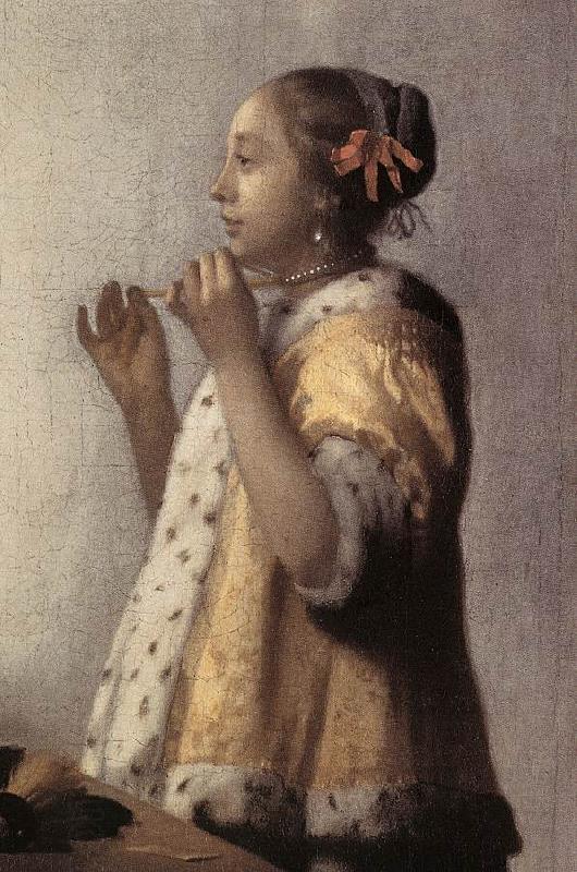 VERMEER VAN DELFT, Jan Woman with a Pearl Necklace (detail)  gff China oil painting art